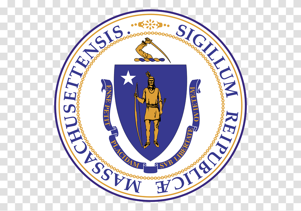 Indian Arrow State Of Massachusetts Logo Massachusetts State Seal, Symbol, Trademark, Person, Human Transparent Png