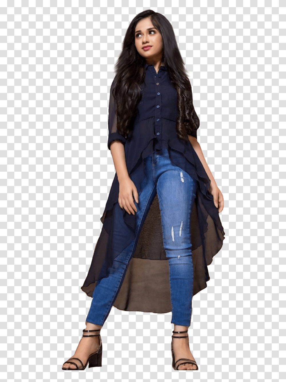 Indian Cb Girl, Pants, Jeans, Person Transparent Png