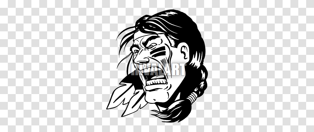 Indian Chief Head Clip Art, Face, Person, Human, Stencil Transparent Png