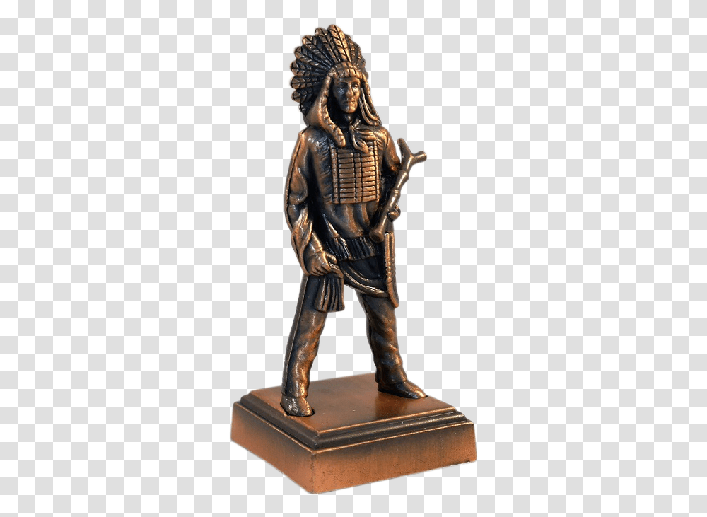 Indian Chief Pencil Sharpener Bronze Sculpture, Alien, Figurine, Armor, Person Transparent Png