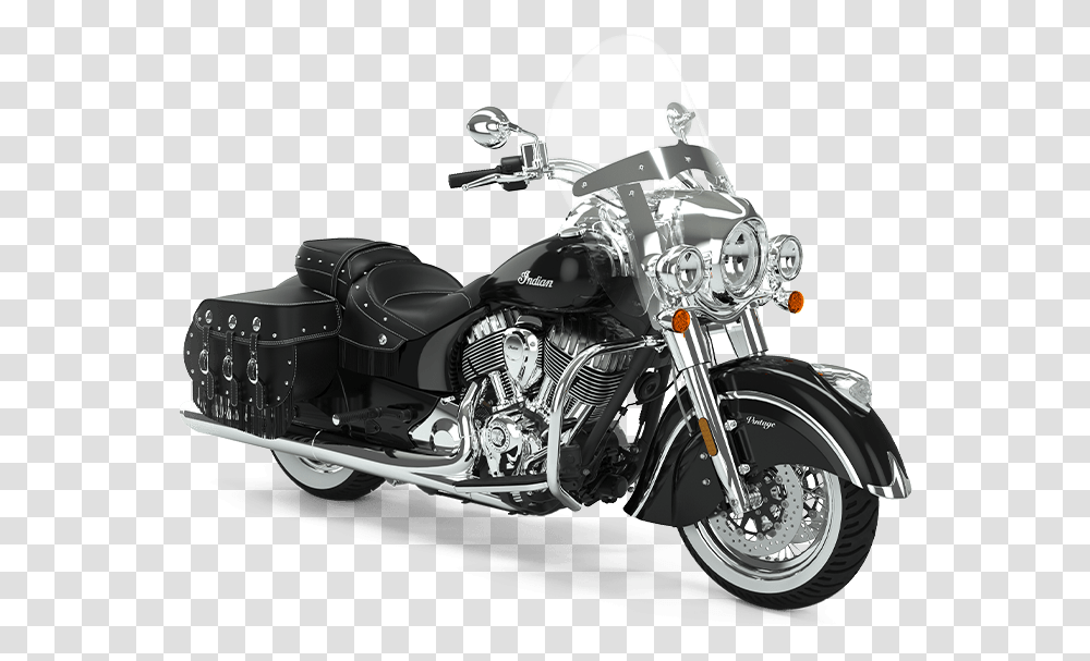 Indian Chief Vintage Thunder Black 2020 Indian Chief Vintage, Motorcycle, Vehicle, Transportation, Machine Transparent Png