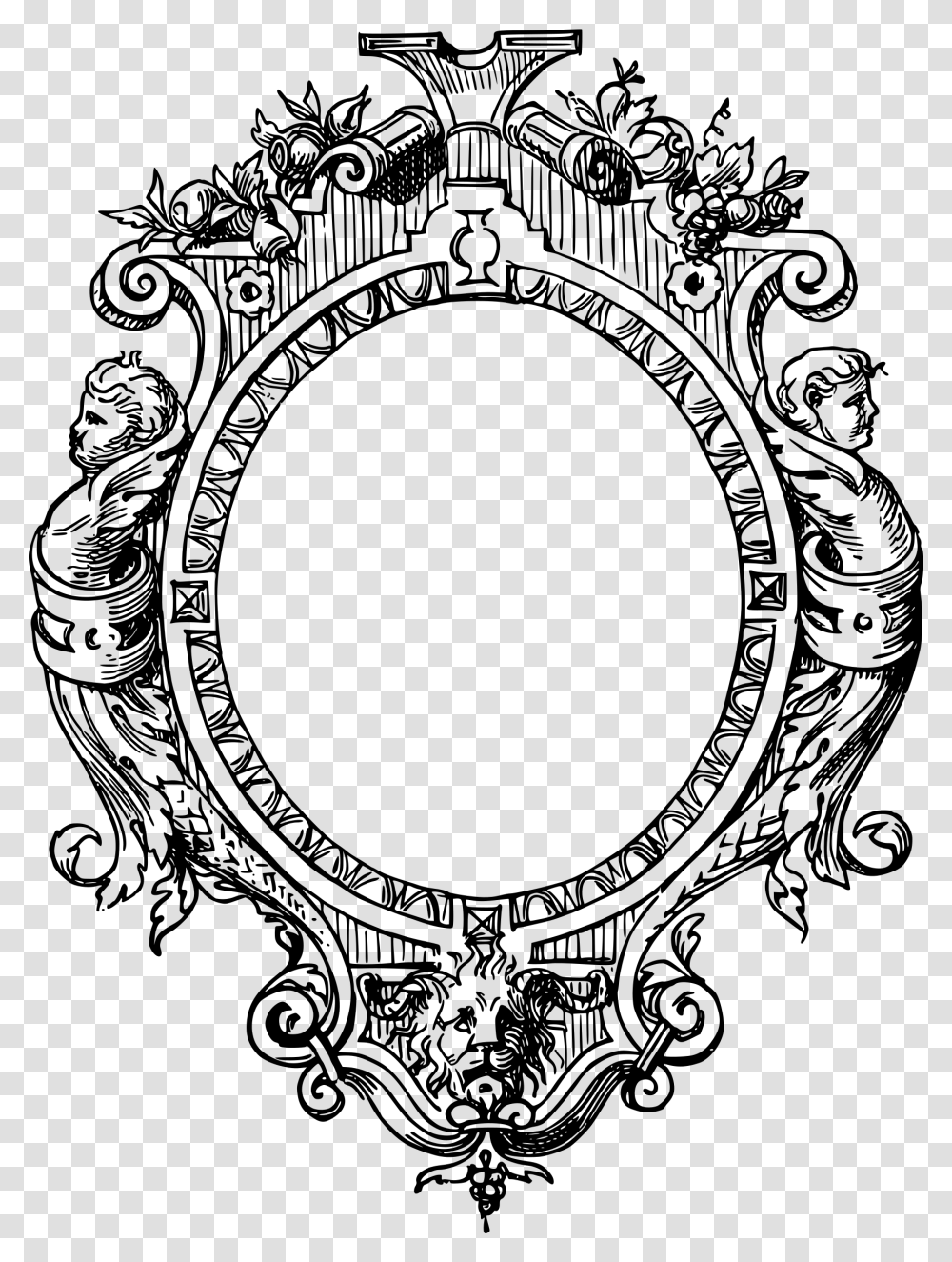 Indian Circle Design Vector, Oval, Mirror, Gate, Painting Transparent Png