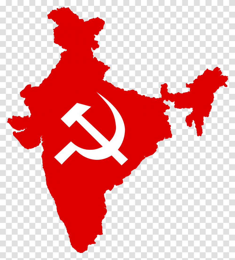Indian Communists Communist Party Of India Flag, Hand, Symbol, Person, Human Transparent Png