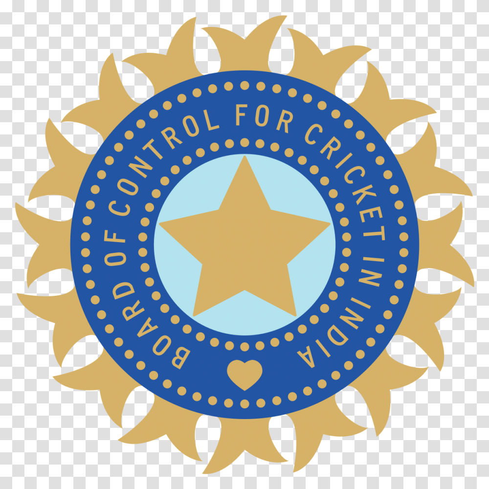 Indian Cricket Board Logo, Star Symbol, Machine, Gear Transparent Png