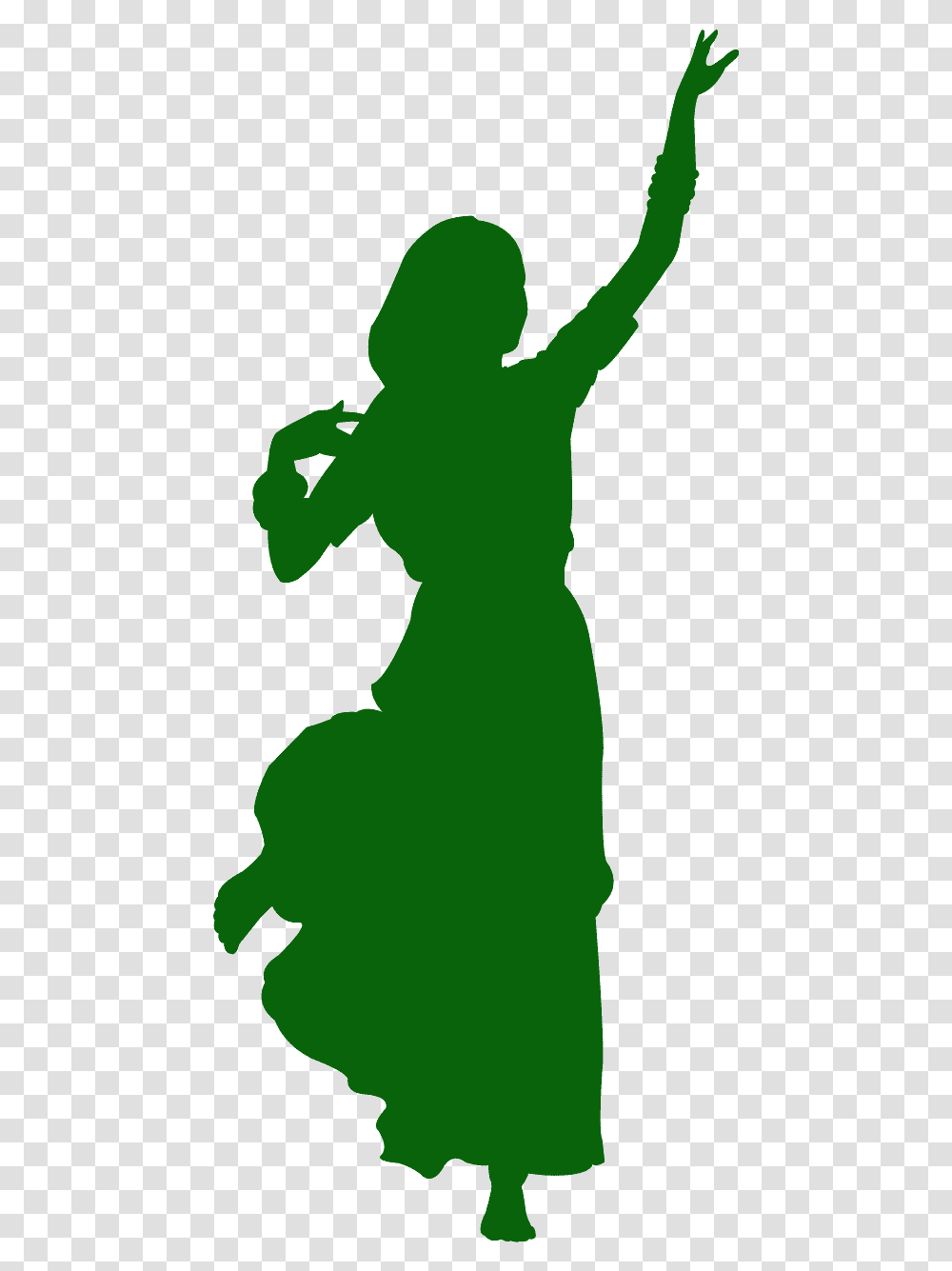 Indian Dance Silhouette Red, Person, Human, Kneeling Transparent Png