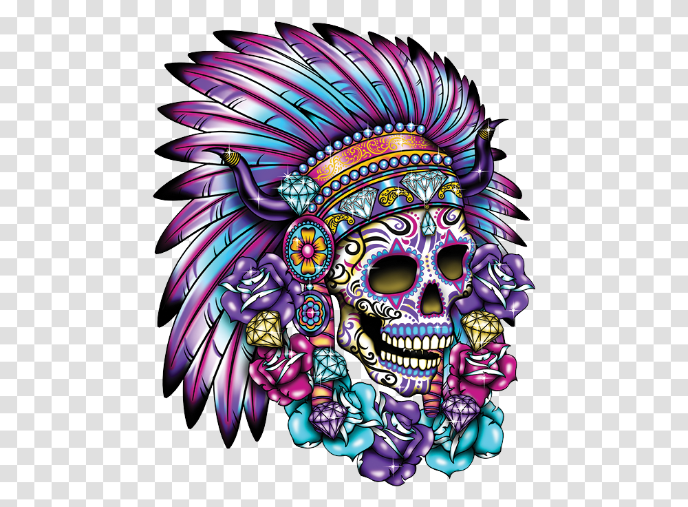 Indian Dia De Los Muertos, Doodle, Drawing, Crowd Transparent Png