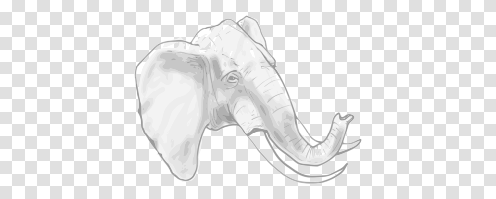 Indian Elephant African Line Art Drawing Elephants Asian Elephant Drawing, Nature, Outdoors, Bag, Sand Transparent Png