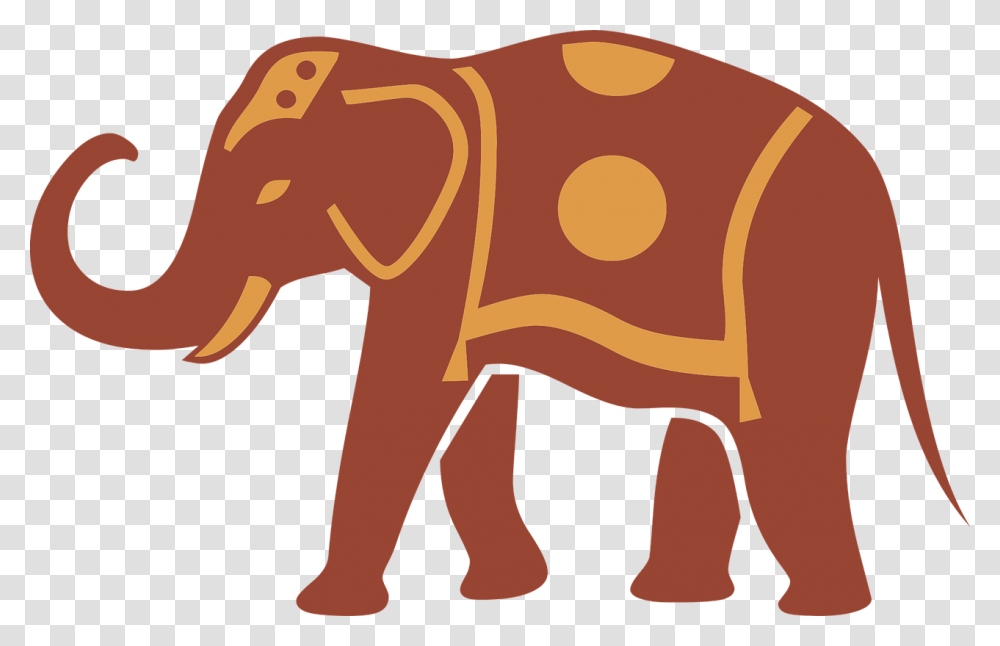 Indian Elephant Art Silhouette, Wildlife, Animal, Mammal, Cow Transparent Png