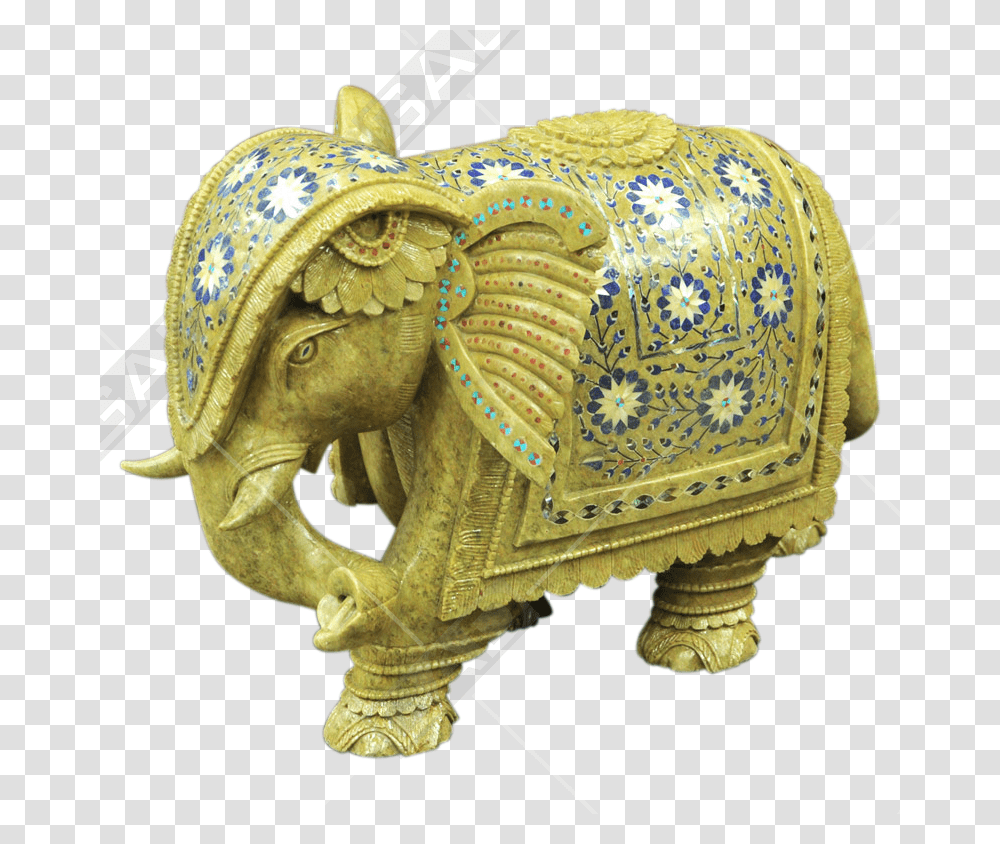 Indian Elephant, Bronze, Wildlife, Mammal, Animal Transparent Png