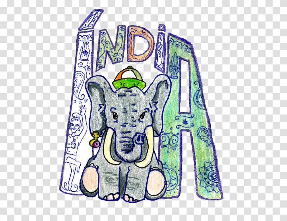 Indian Elephant Clipart Indian Elephants Drawings, Doodle, Tattoo, Skin, Emblem Transparent Png