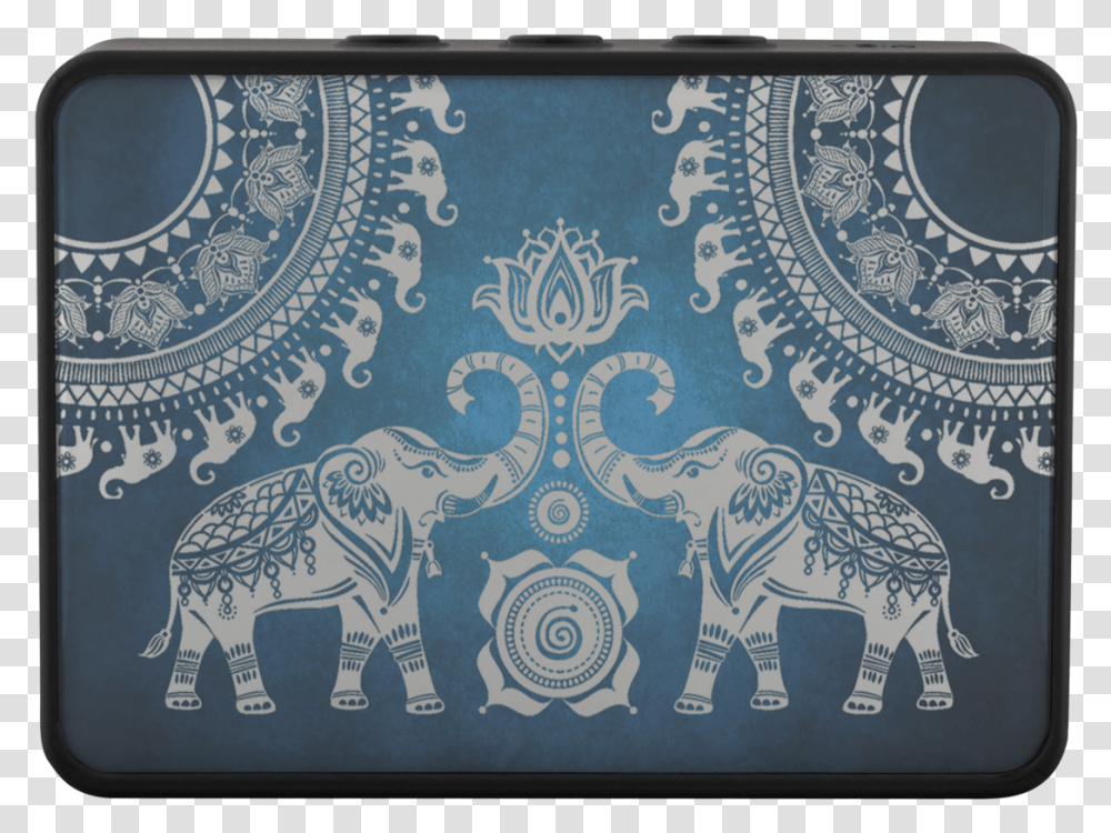 Indian Elephant, Floral Design, Pattern Transparent Png