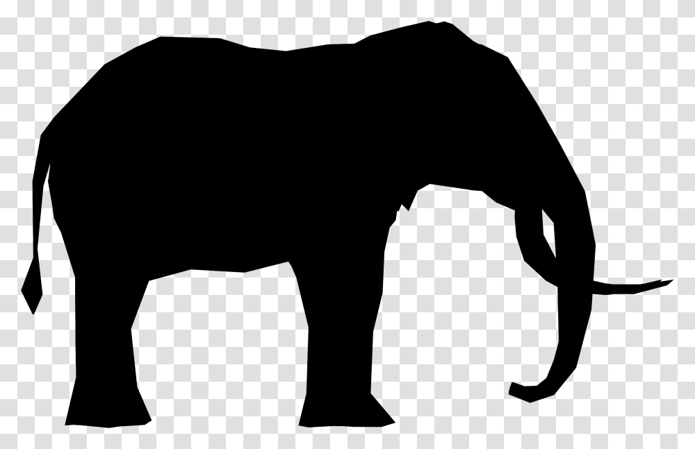 Indian Elephant Silhouette Stock Photography Image, Gray, World Of Warcraft Transparent Png