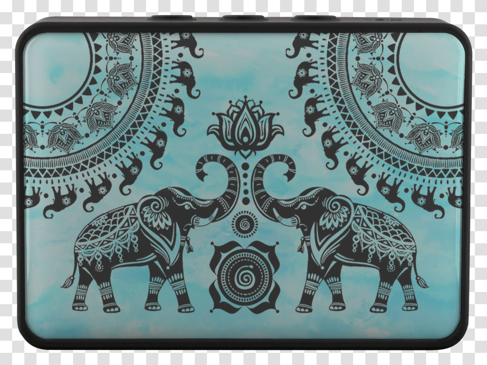 Indian Elephant Vector, Floral Design, Pattern Transparent Png