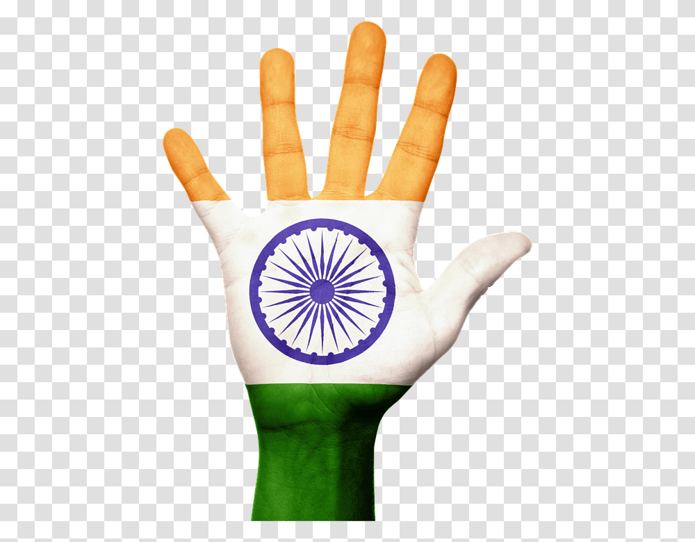 Indian Flag Hand, Finger, Person, Human, People Transparent Png