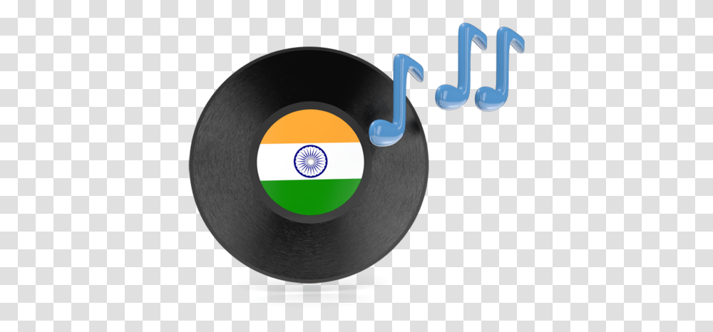 Indian Flag With Music, Tape, Dvd, Disk Transparent Png