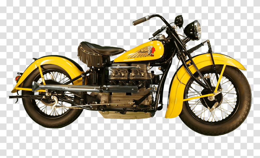 Indian Four Cruiser, Motorcycle, Vehicle, Transportation, Wheel Transparent Png