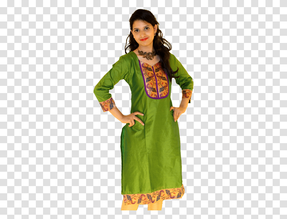 Indian Girl Dress, Sleeve, Costume, Person Transparent Png