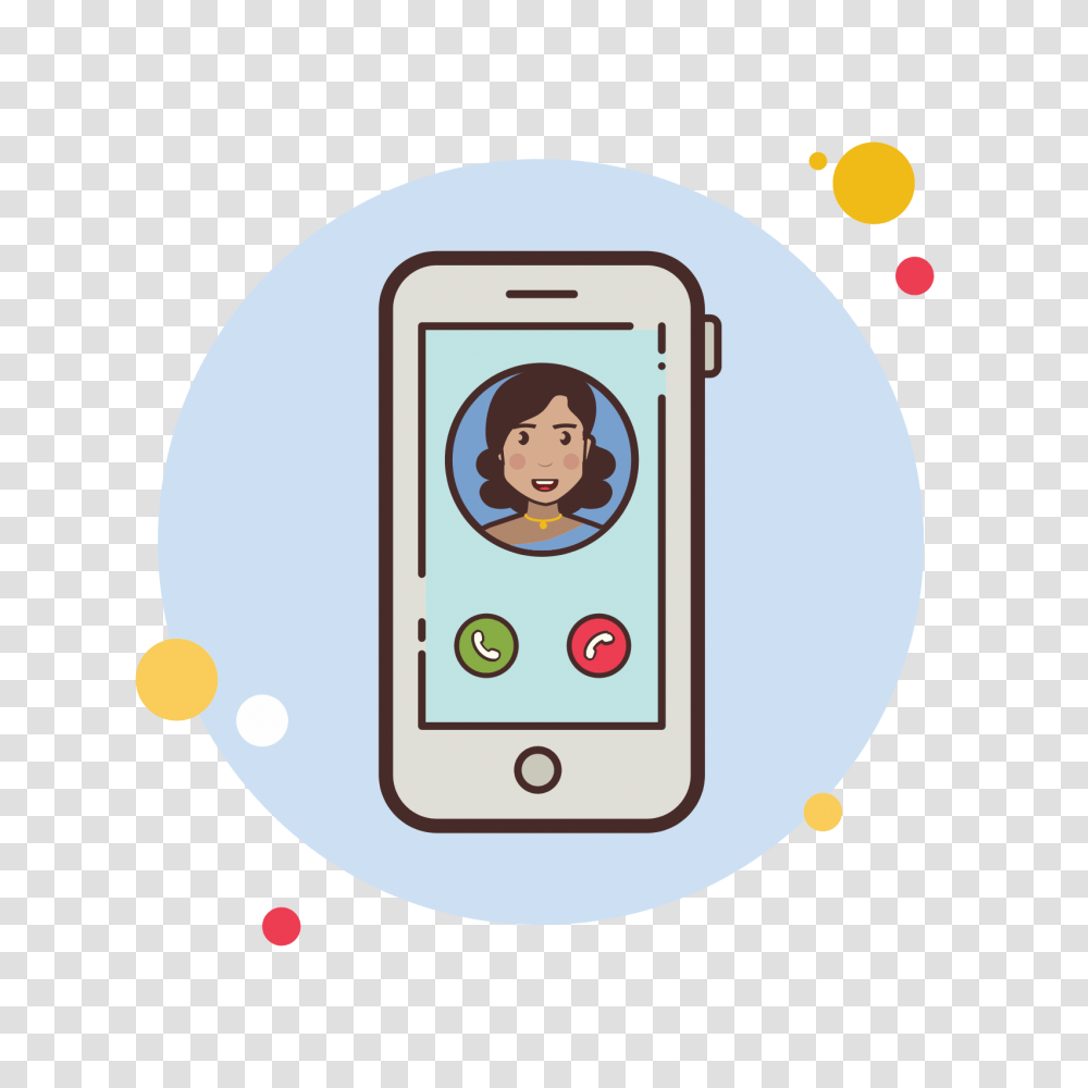 Indian Girl Phone Call Icon, Electronics, Ipod, Mobile Phone, Cell Phone Transparent Png