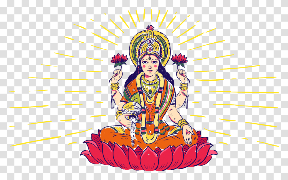 Indian God Lakshmidevi Org Lakshmi, Person, Costume, Diwali Transparent Png