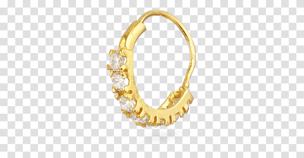 Indian Gold Nose Rings Uk Gold Nose Ring, Horseshoe, Ivory, Treasure Transparent Png