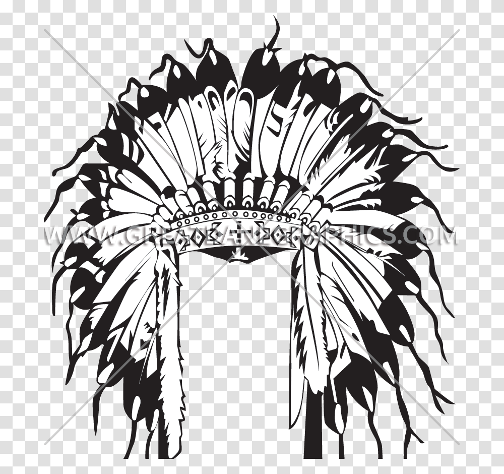 Indian Head Dress Native American Headdress, Plant, Flower Transparent Png