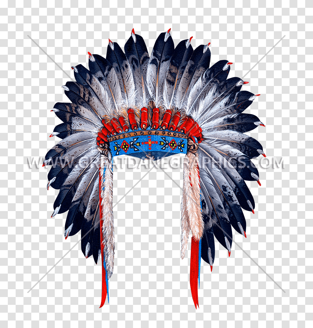 Indian Head Dress Production Ready Artwork For T Shirt Printing, Bird, Animal Transparent Png