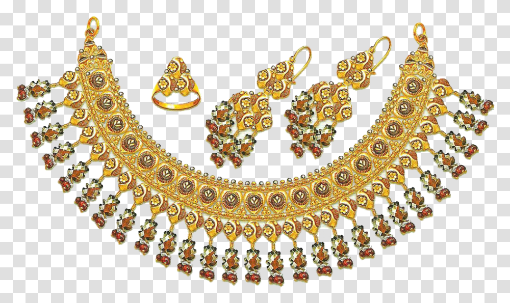 Indian Jewellery Images Collection For Free Download Gold Necklace, Embroidery, Pattern, Chandelier, Lamp Transparent Png