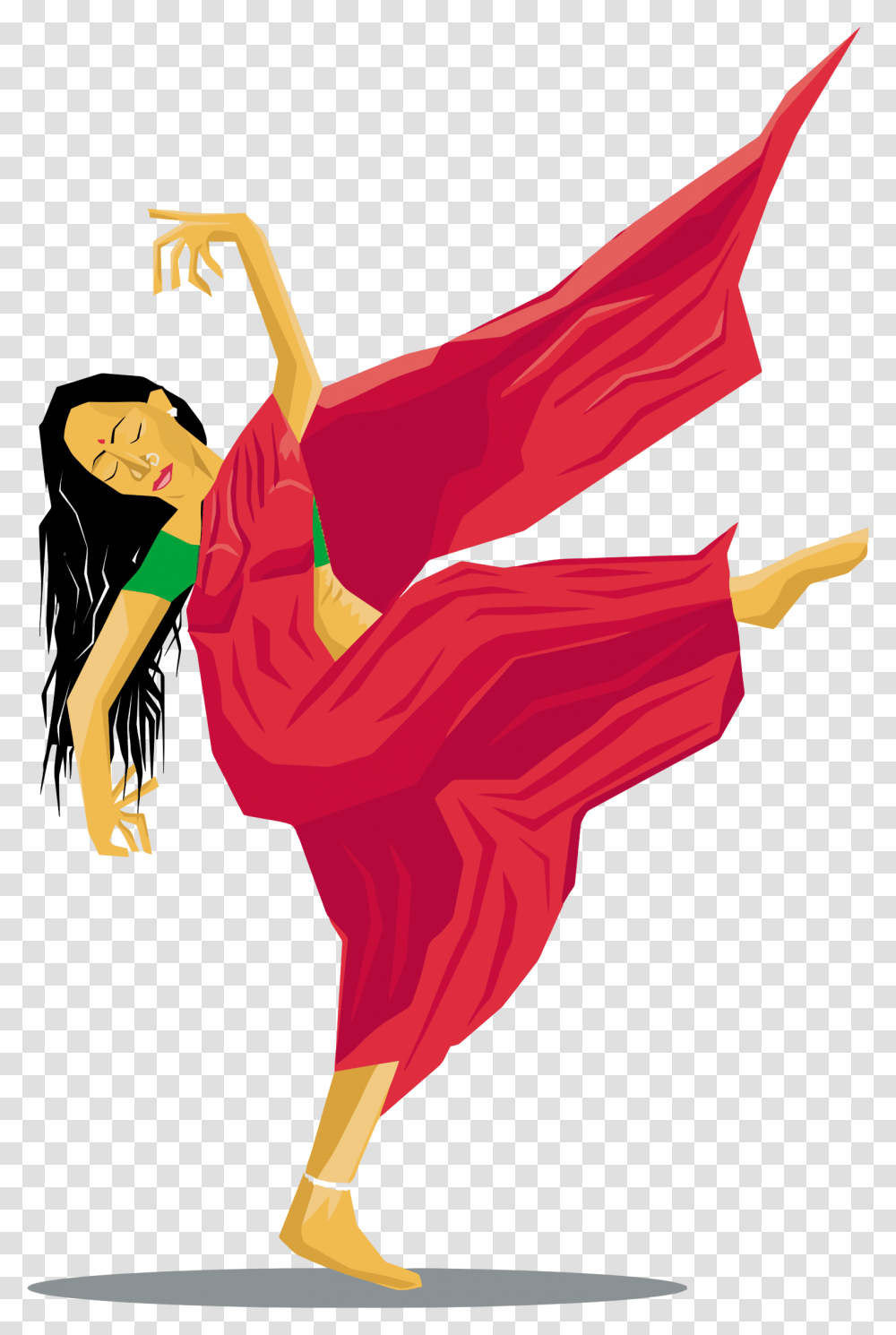 Indian Lady Dancing Icons, Person, Human, Dance, Dance Pose Transparent Png