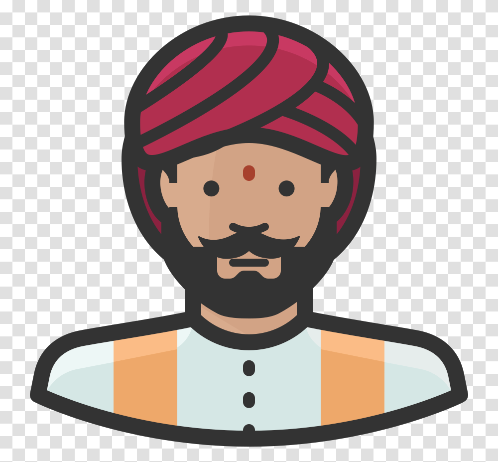 Indian Man Icon, Chef, Head Transparent Png