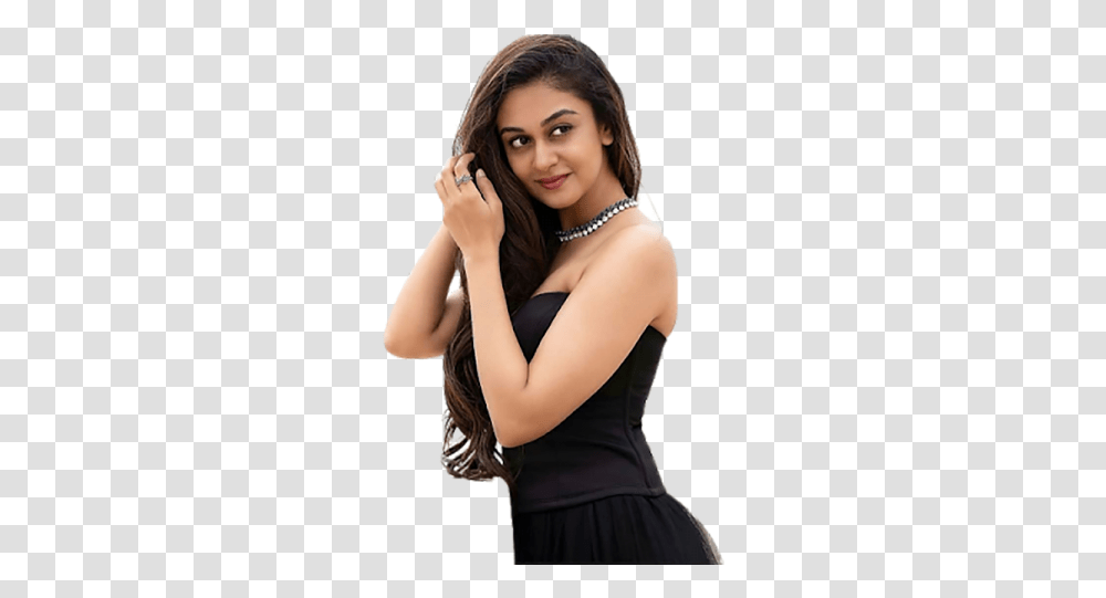 Indian Model In Black Dress Girls Aishwarya Arjun, Female, Person, Clothing, Woman Transparent Png