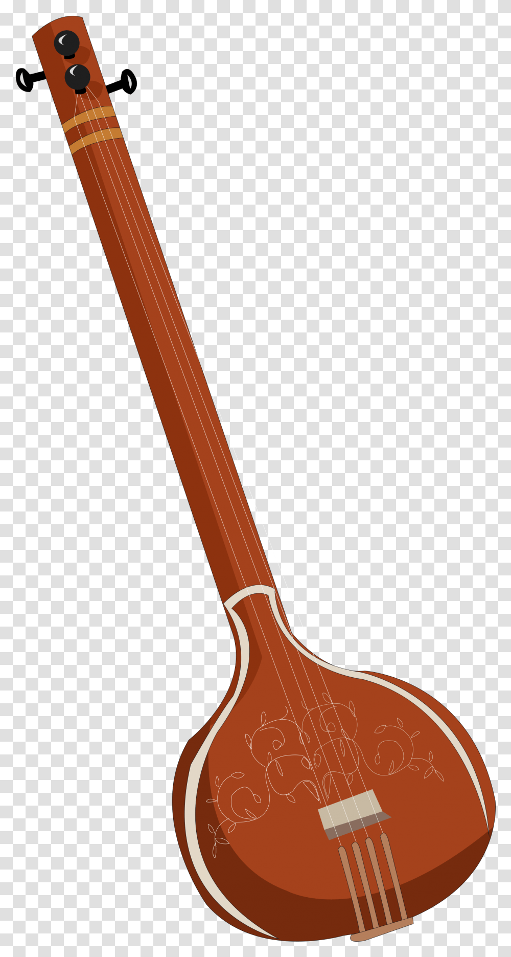 Indian Musical Instruments, Lute, Mandolin, Broom, Shovel Transparent Png
