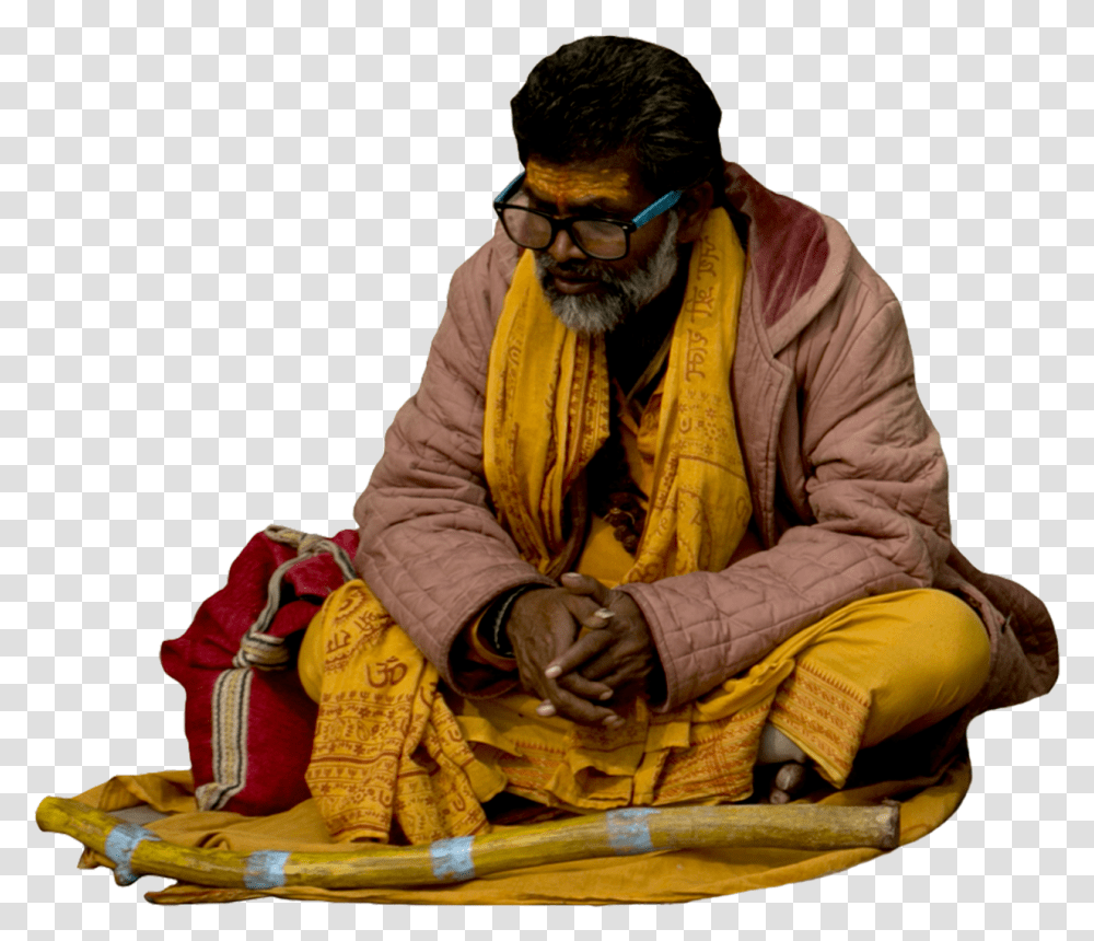 Indian People Sitting, Person, Worship, Hat Transparent Png