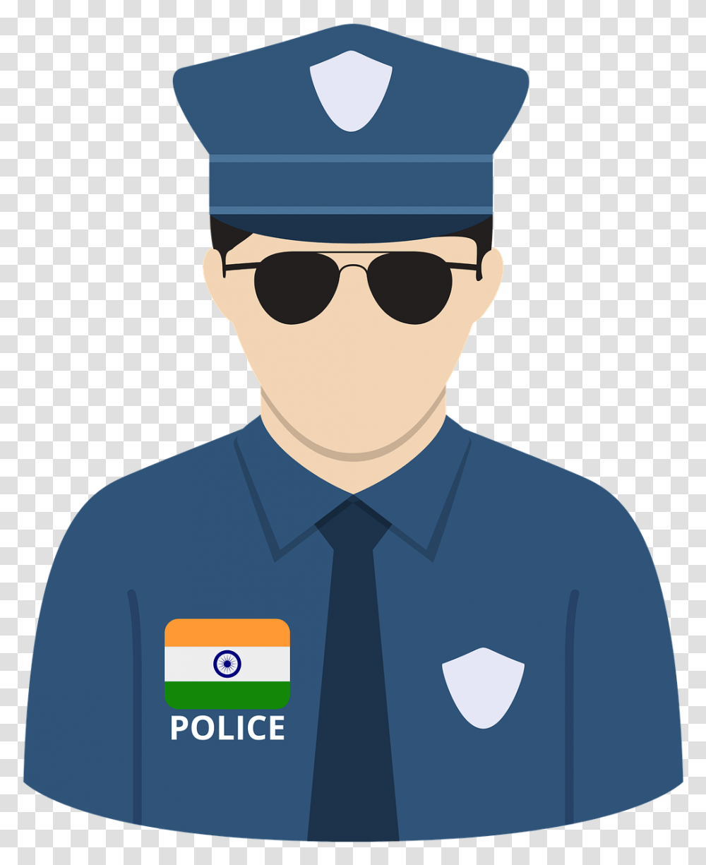 Indian Police Vector, Sunglasses, Accessories, Accessory, Person Transparent Png