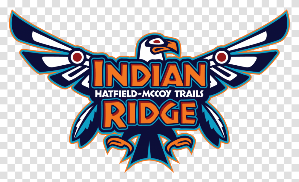 Indian Ridge Logo Hatfield Mccoy Trail Indian Ridge, Pac Man, Lighting Transparent Png