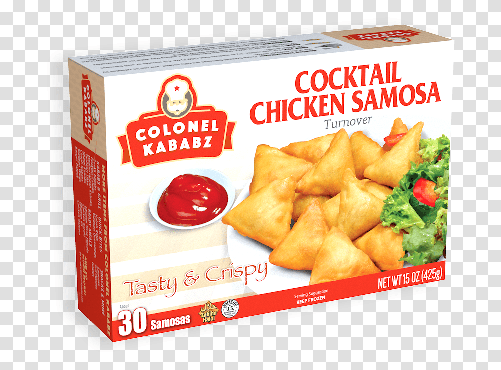 Indian Samosa, Food, Fried Chicken, Ketchup, Nuggets Transparent Png