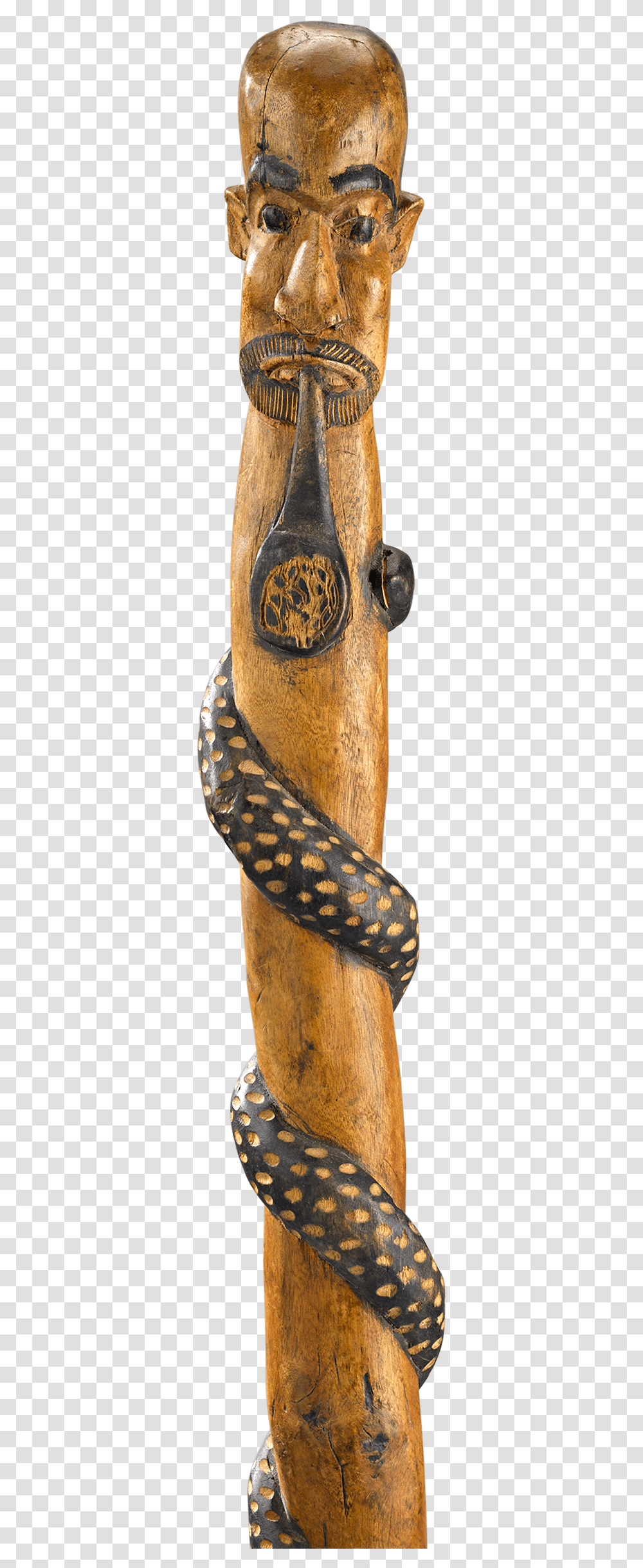 Indian Snake Charmer Folk Art Cane Carving, Animal, Reptile, Apparel Transparent Png