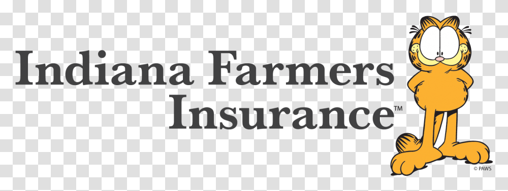 Indiana Farmers Insurance With Garfield Black And White, Alphabet, Logo Transparent Png