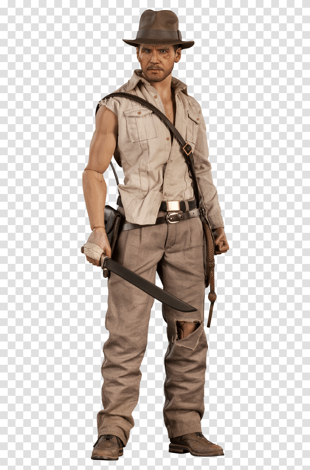 Indiana Jones Temple Of Doom Costume, Person, Weapon, Face Transparent Png