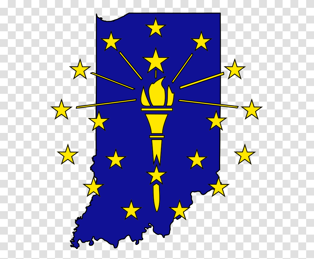 Indiana With Torch Star Logo, Light, Star Symbol Transparent Png