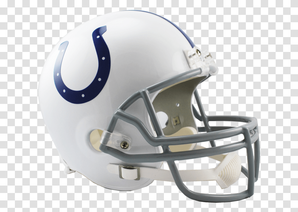 Indianapolis Colts Replica Vsr4 Full Size Helmet Colts Football Helmet, Apparel, American Football, Team Sport Transparent Png
