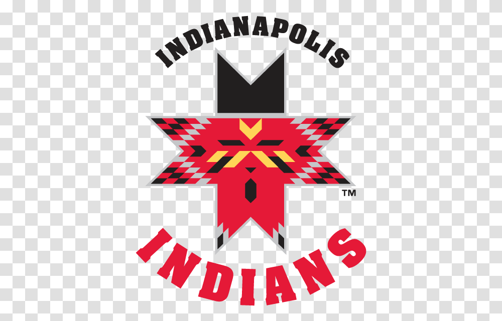 Indianapolis Indians Baseball Network Logo Indianapolis Indians, Symbol, Poster, Advertisement, Star Symbol Transparent Png