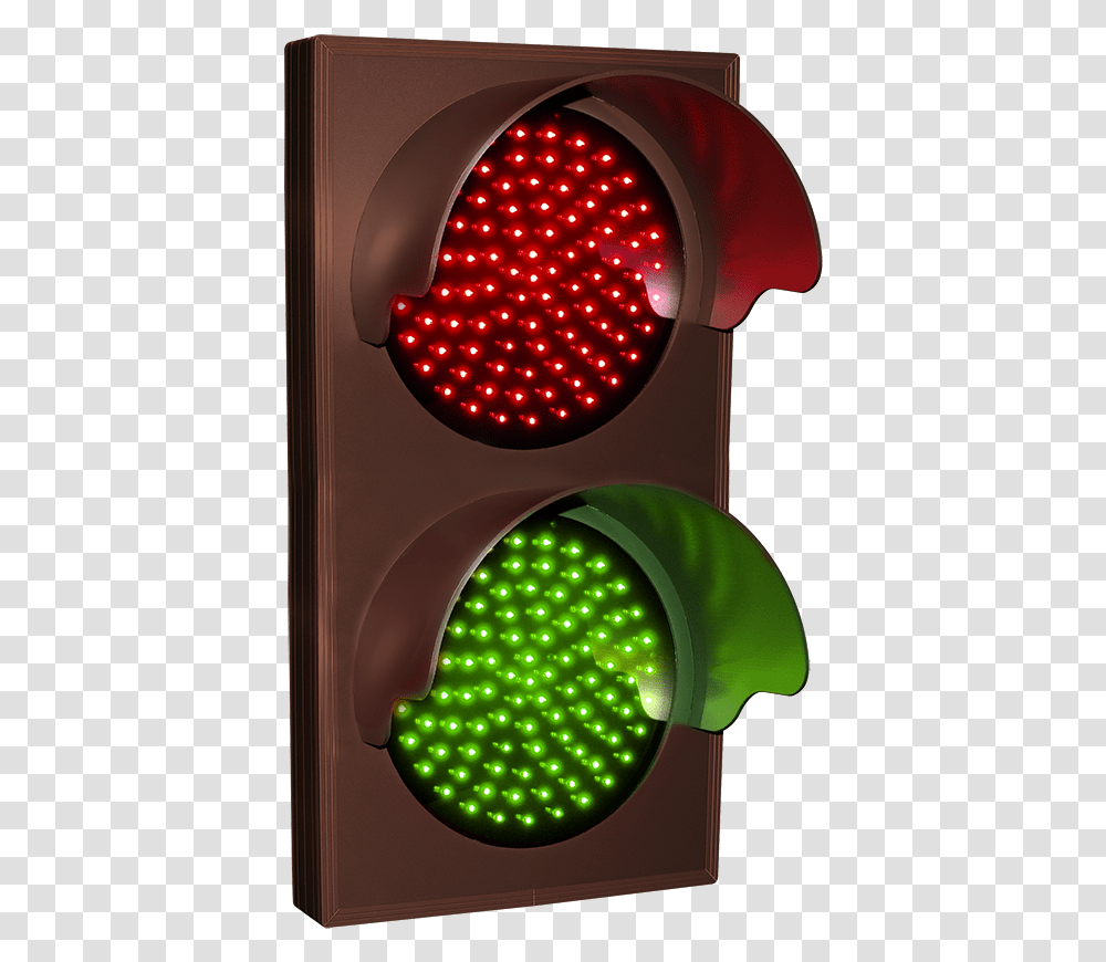 Indicator Dot Double With Hoods Vertical 12 In Dia Single Green Traffic Light Transparent Png