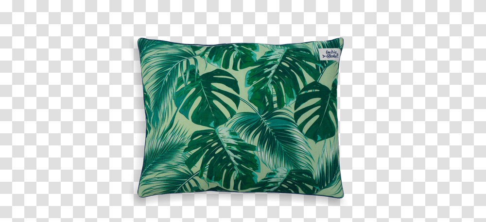 Indie Boho Pets Tropical Leaves Pet Bed Dog Bed, Pillow, Cushion, Painting, Art Transparent Png
