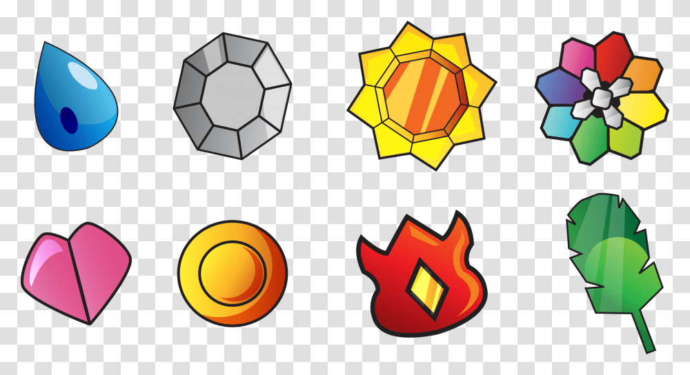 Indigo League Badges Pokemon Gym Badges, Honeycomb, Food, Soccer Ball Transparent Png