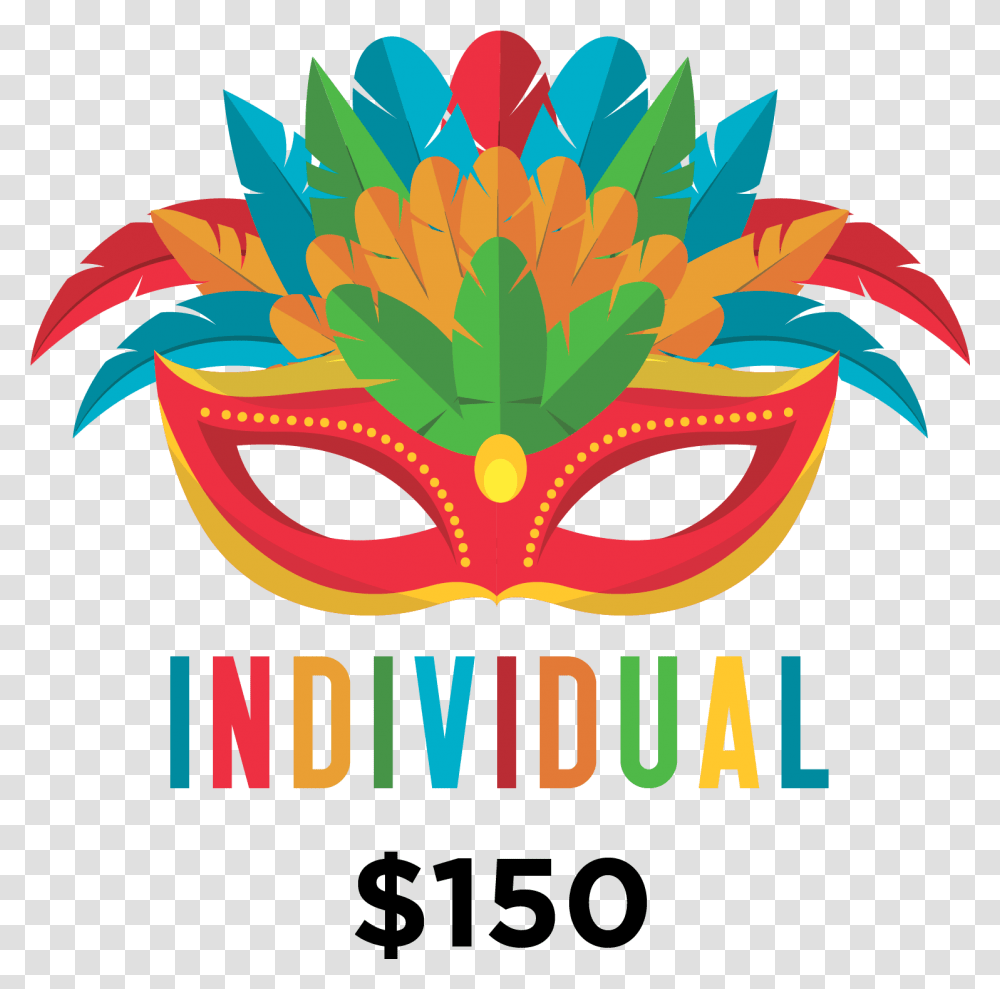 Individual Ticket 150 Carnival, Parade, Crowd, Pattern, Mask Transparent Png
