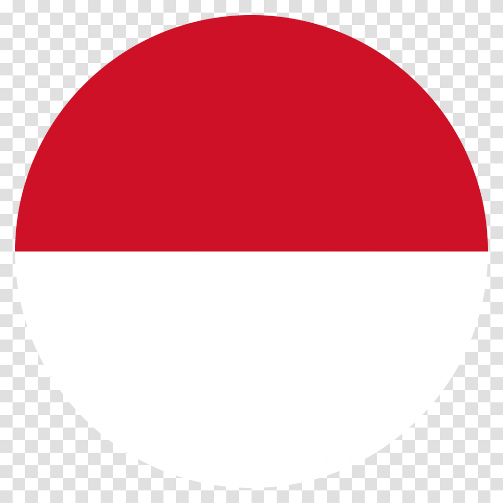 Indonesia Flag Round Medium Indonesian Language Icon, Logo, Trademark, First Aid Transparent Png