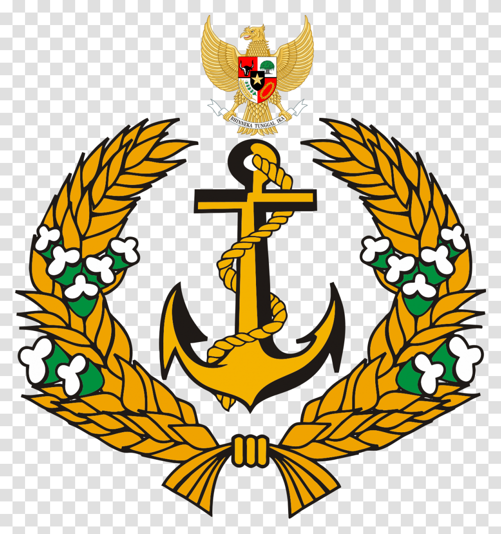 Indonesian Navy, Hook, Anchor, Emblem Transparent Png