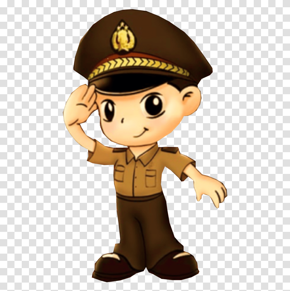 Indonesian Police Transcription National Promoter Officer Indonesian Police Clipart, Toy, Doll, Pirate, Person Transparent Png