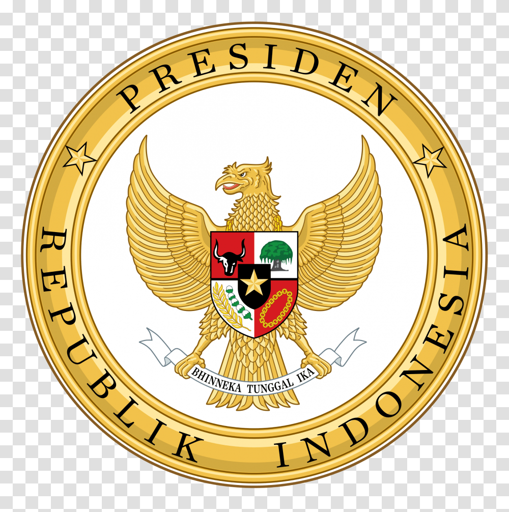 Indonesian President Seal Color, Emblem, Logo, Trademark Transparent Png