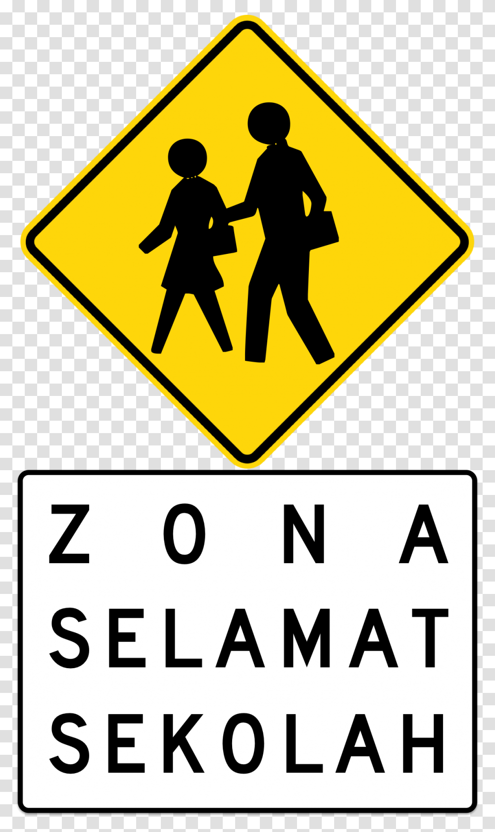 Indonesian Road Sign, Person, Human, Pedestrian Transparent Png